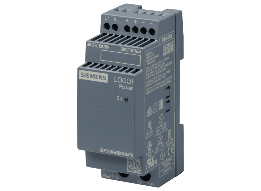 6EP3310-6SB00-0AY0 – Stabilized power supply LOGO! Power 5 V, 3 A